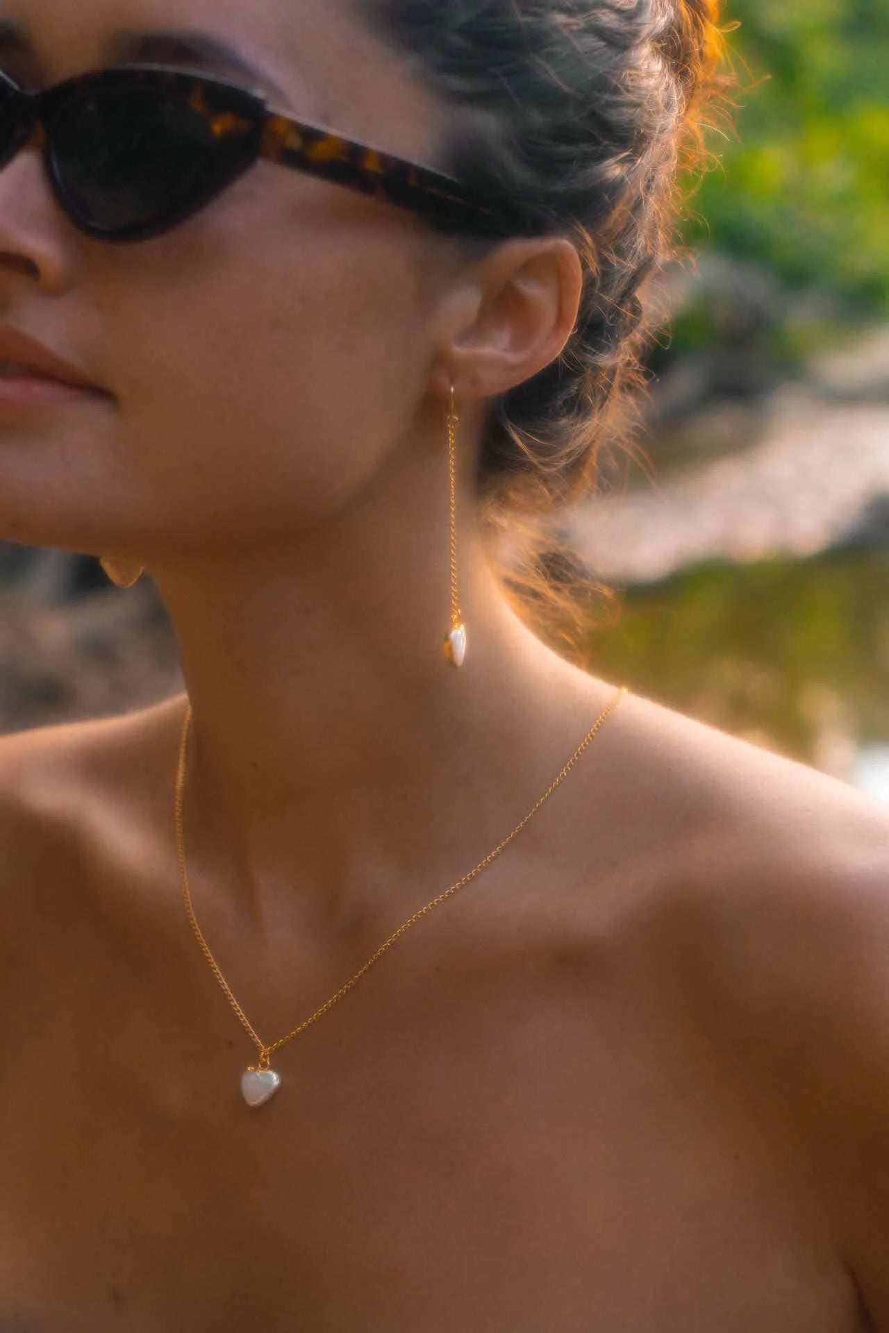 TOA Heart Pearls Necklace