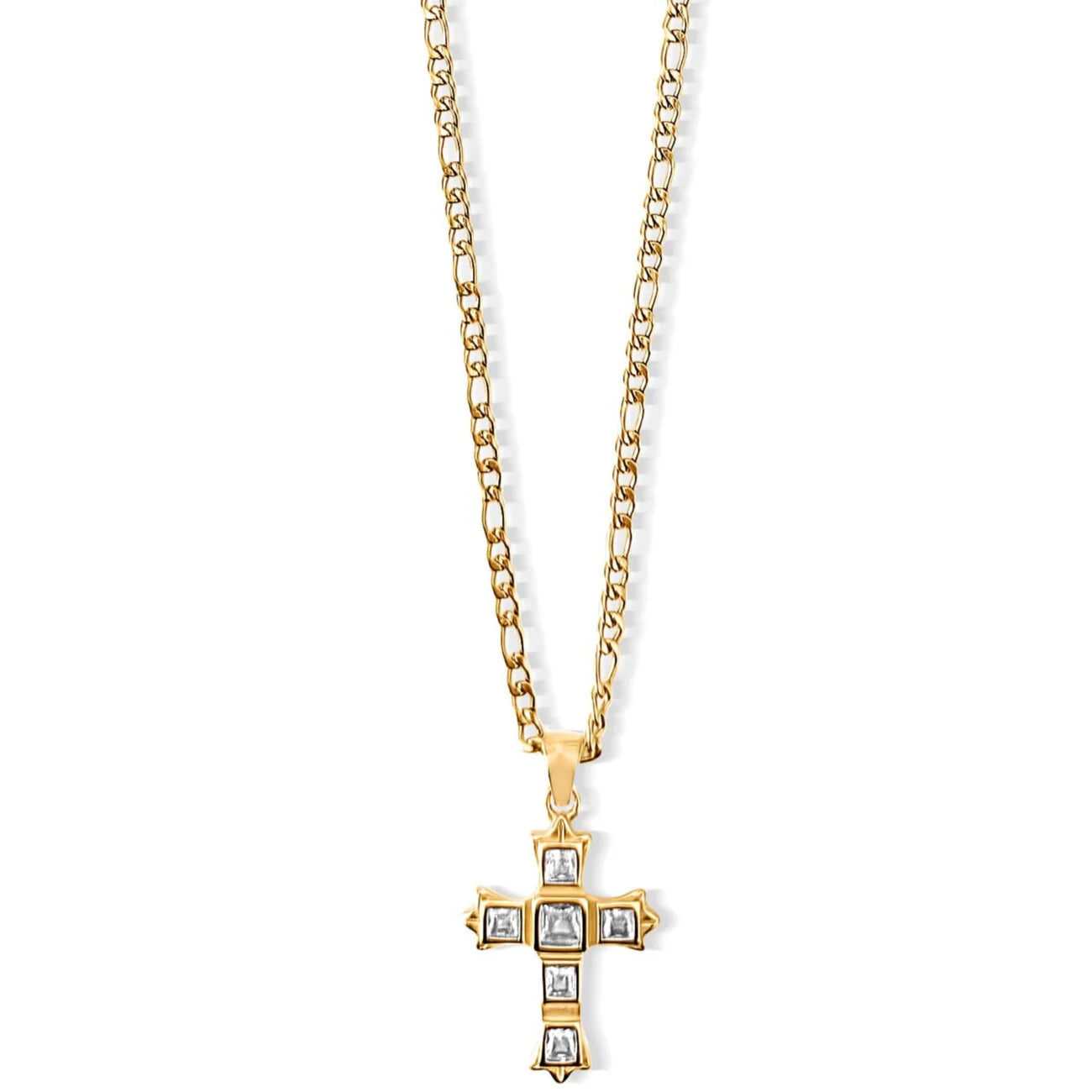 EV Maren Figaro Chain Cross Necklace