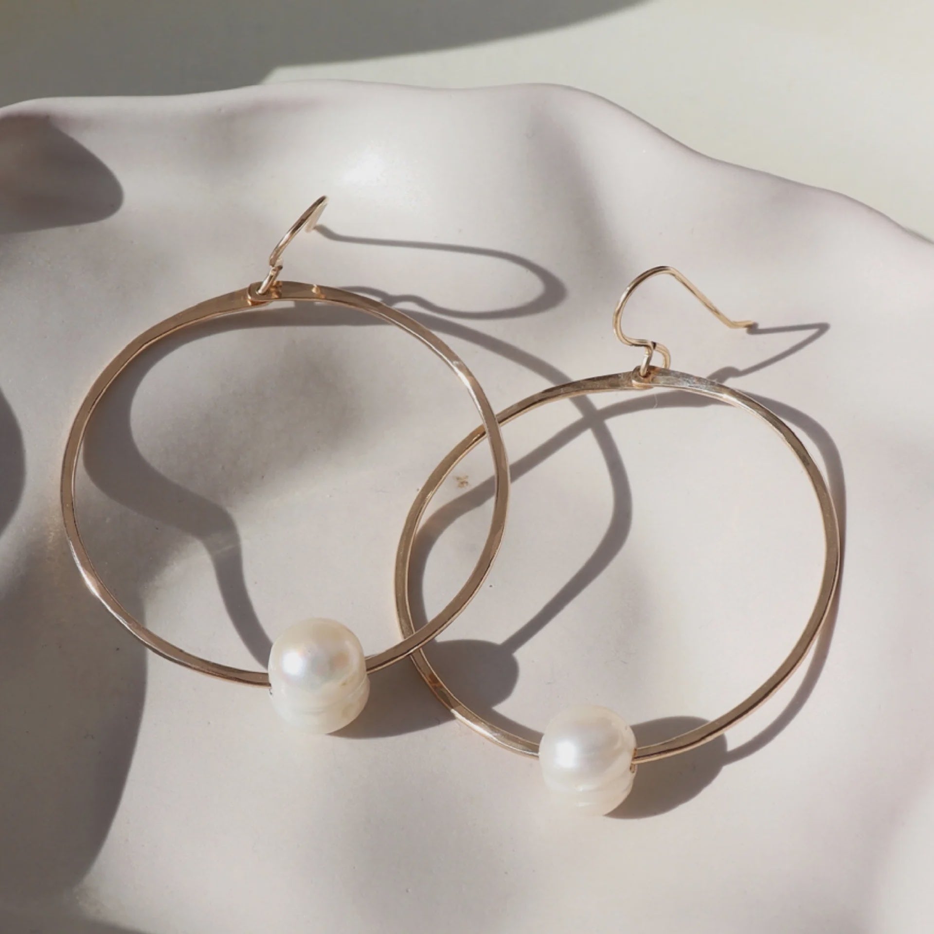 TKN Pearl Hoops