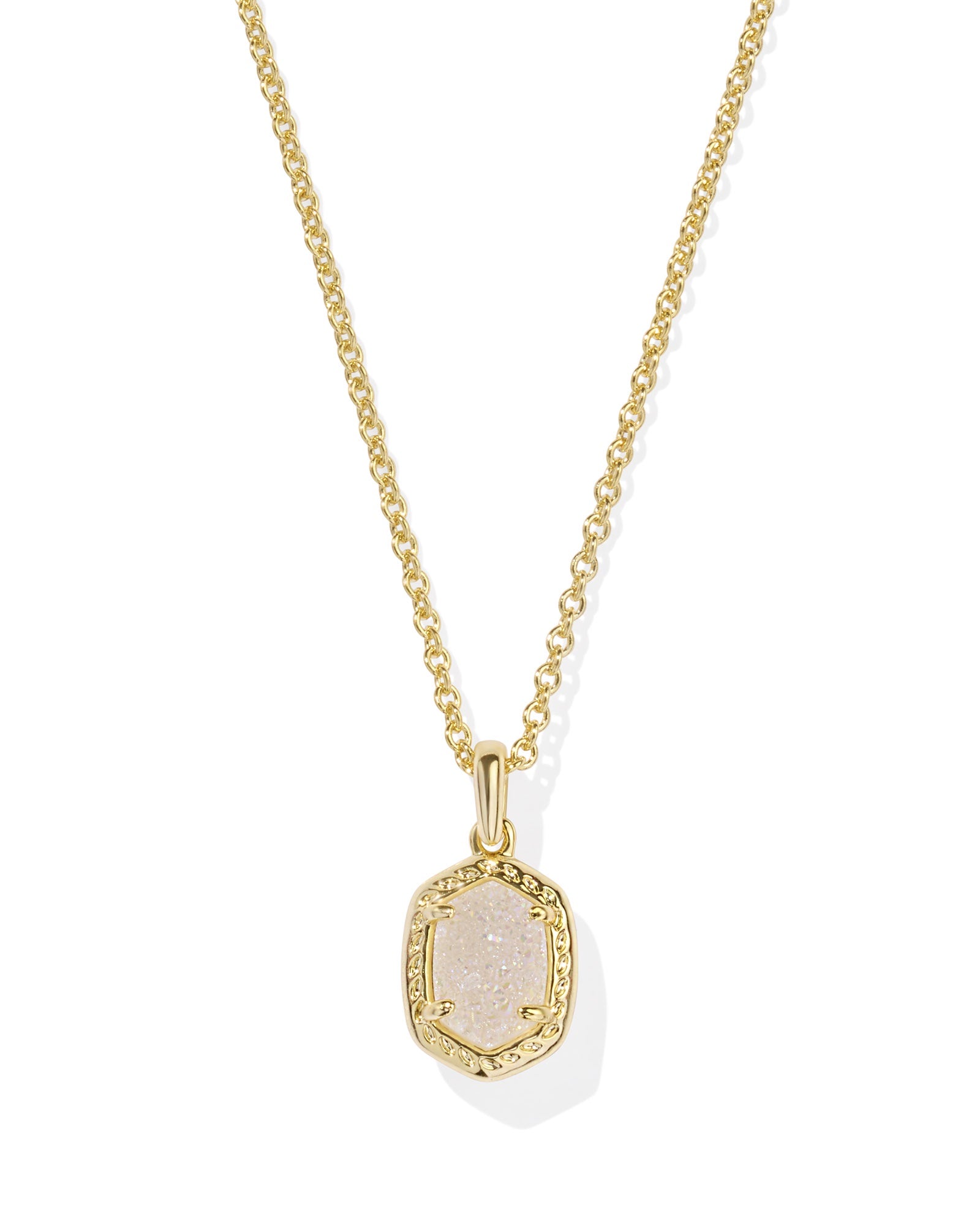 KS Daphne Pave Frame Short Pendant Necklace