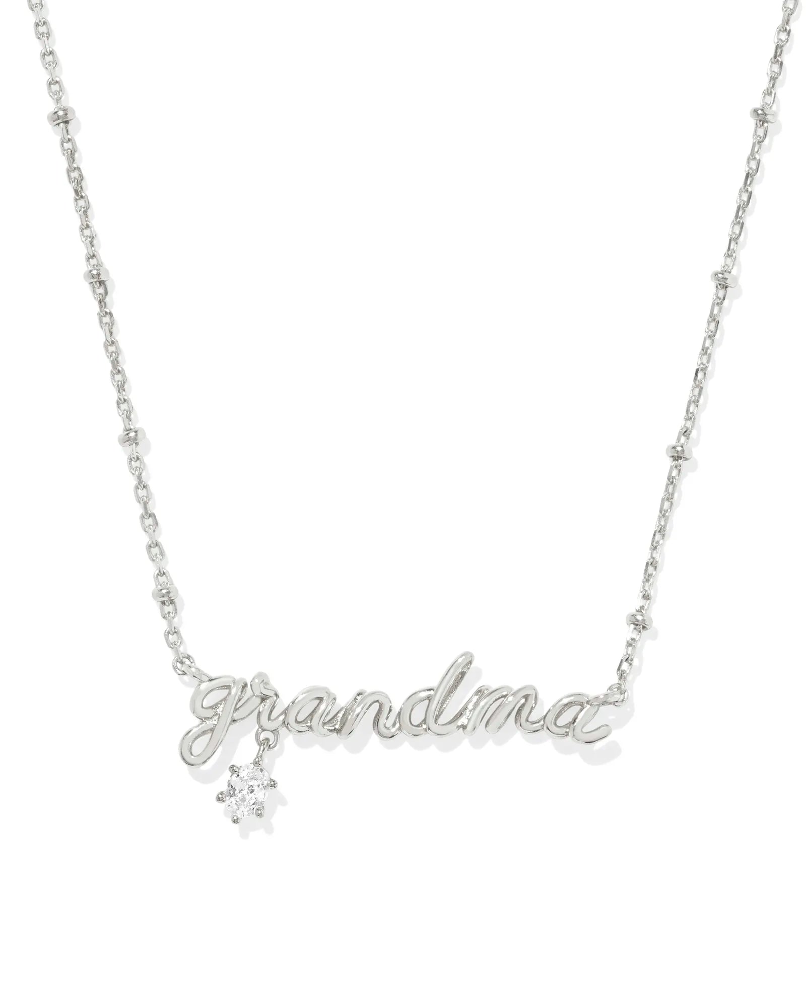 KS Grandma Crystal Short Pendant Necklace