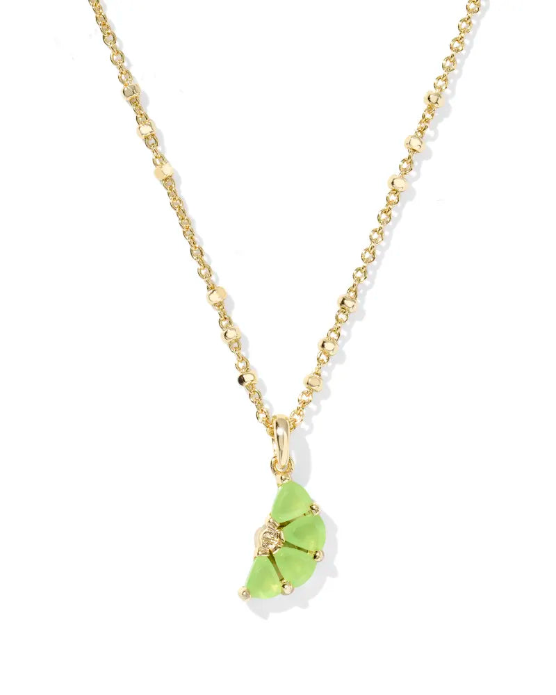 KS Lime Short Pendant Necklace