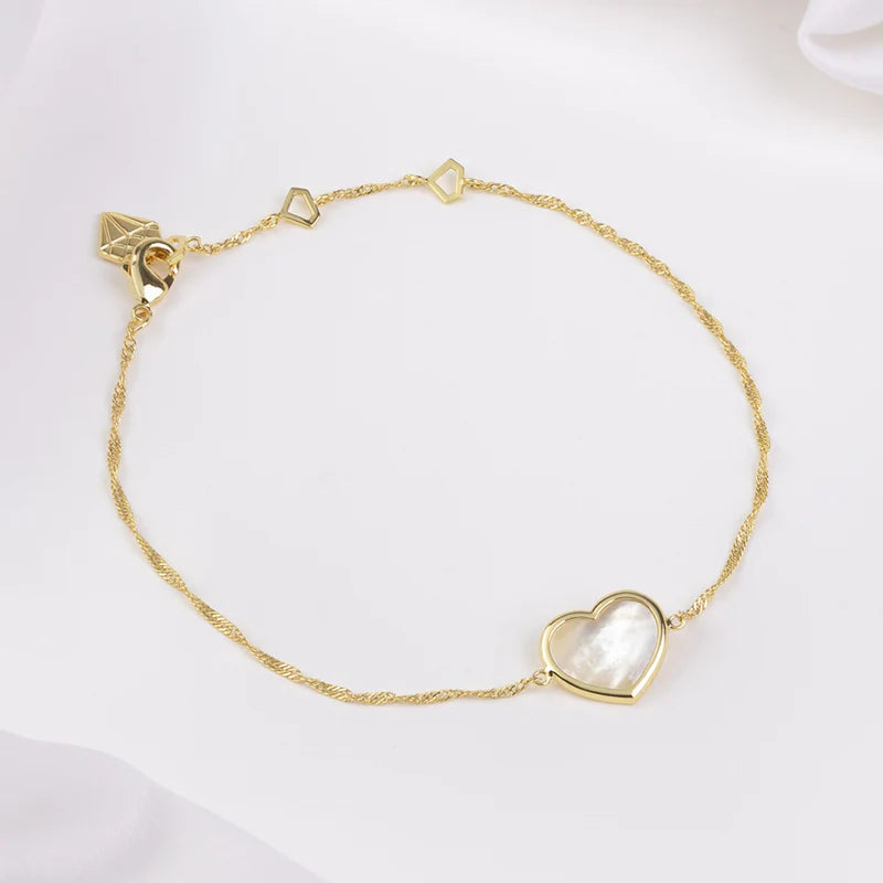 WCO Heart Pearl Bracelet