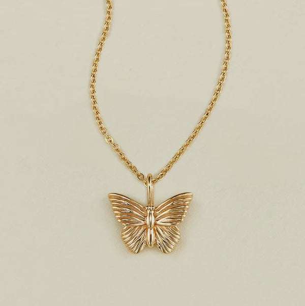 MBM Butterfly Pendant Necklace