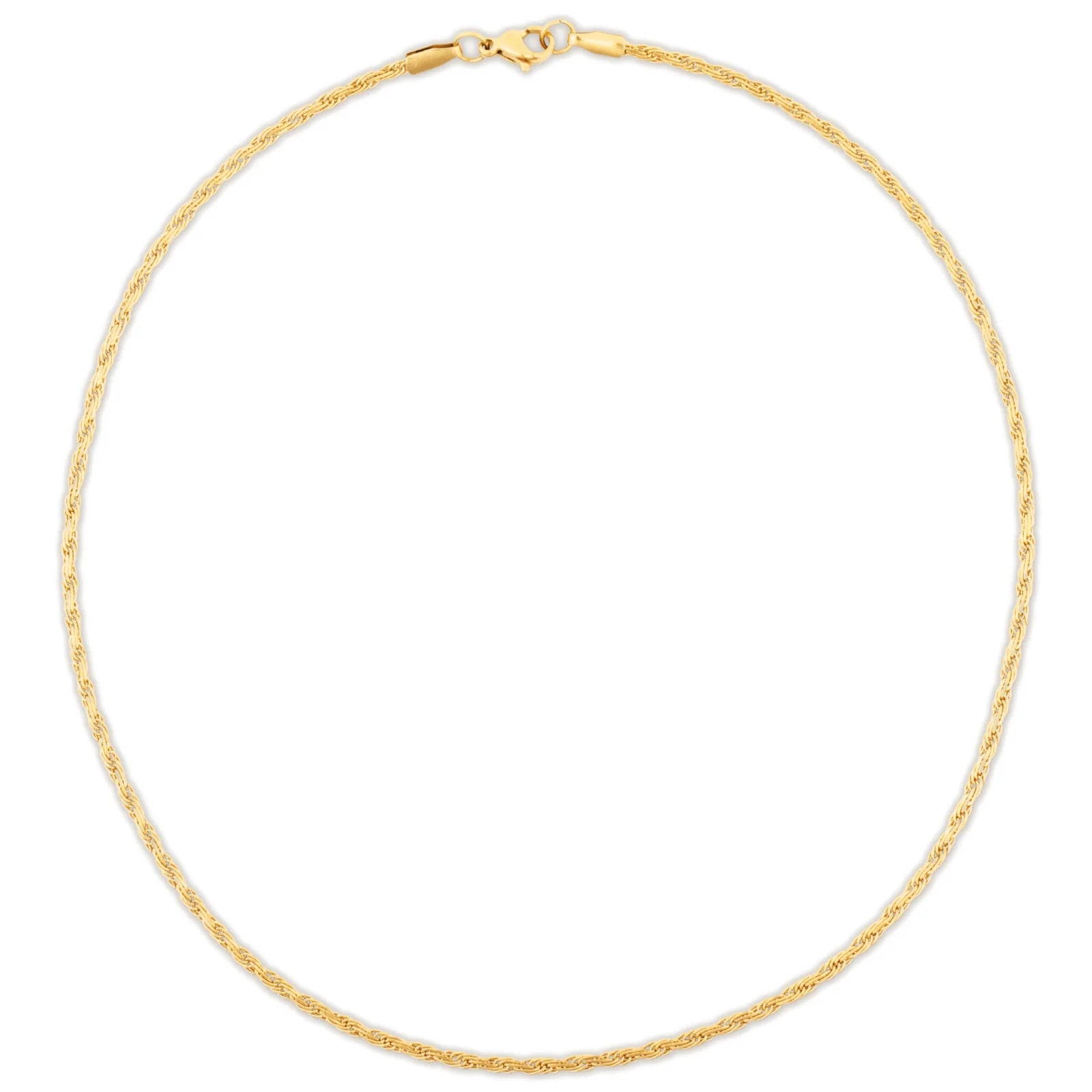 EV Calla Flat Rope Chain Necklace
