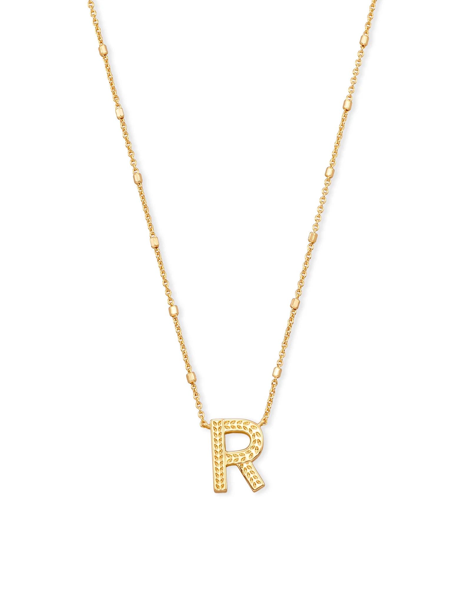 KS Letter R Pendant Necklace