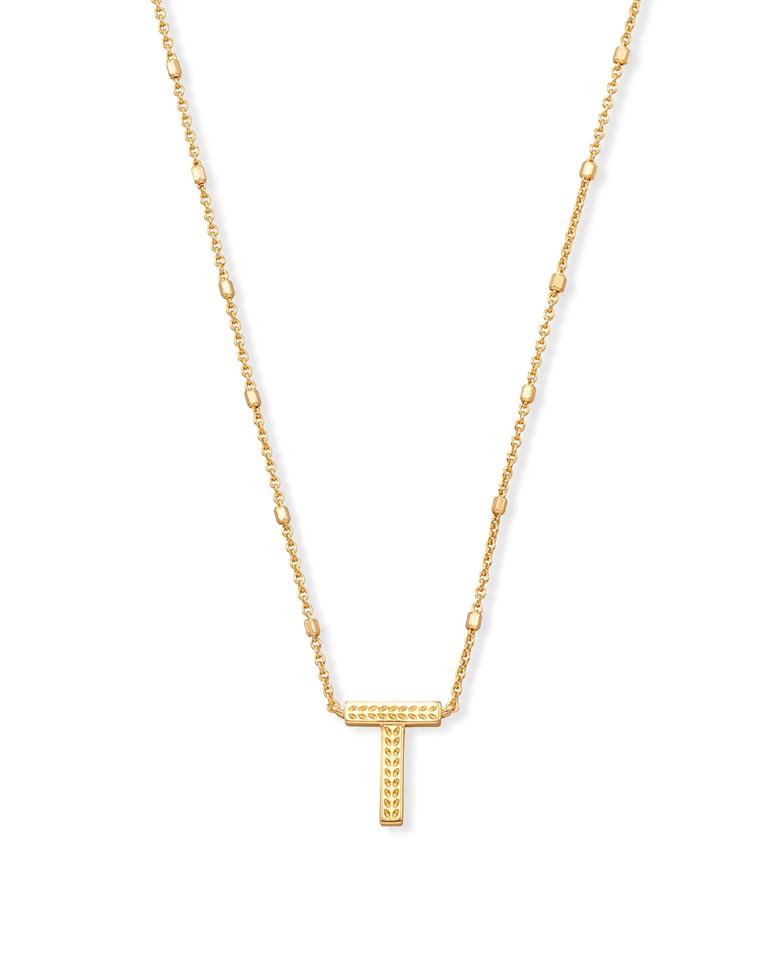 KS Letter T Pendant Necklace