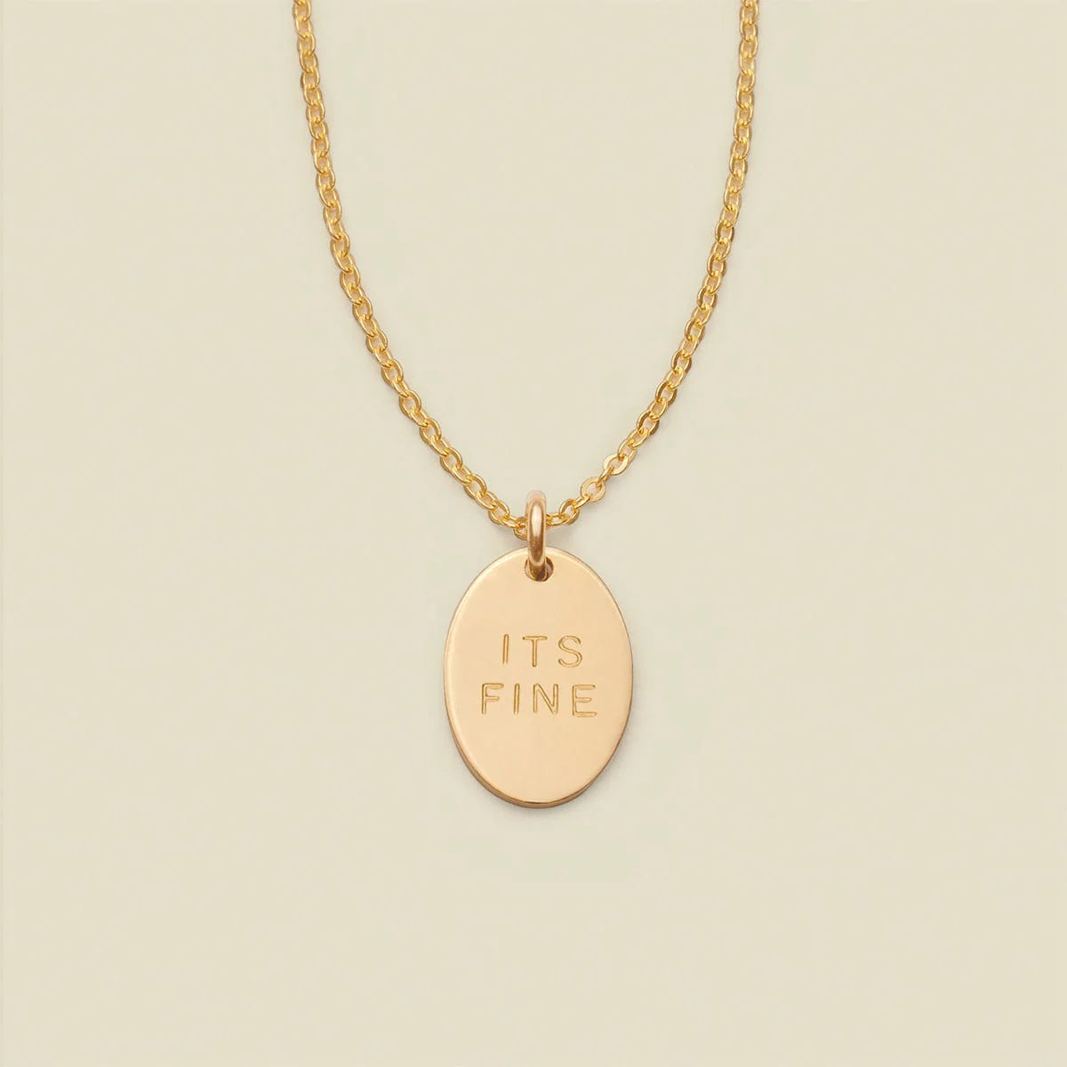 MBM Mini Oval Disc Necklace