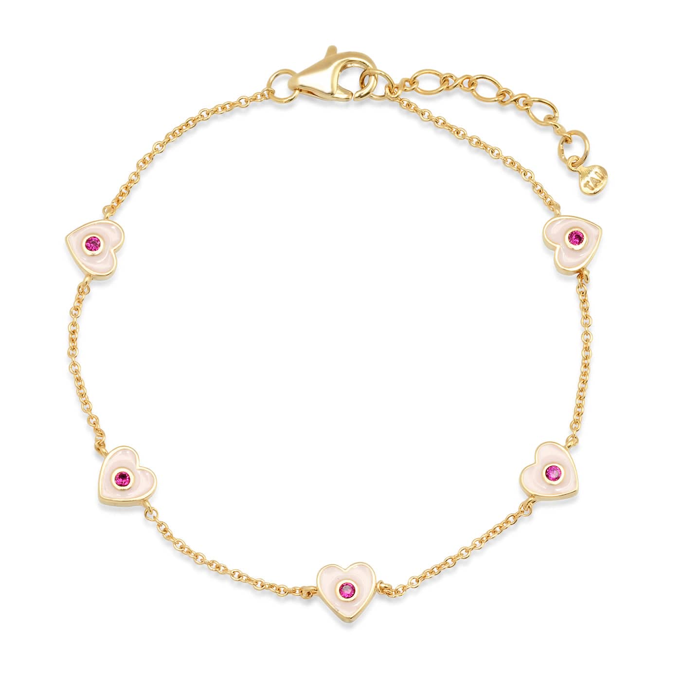 Tai TB-2816 Enamel Heart Bracelet