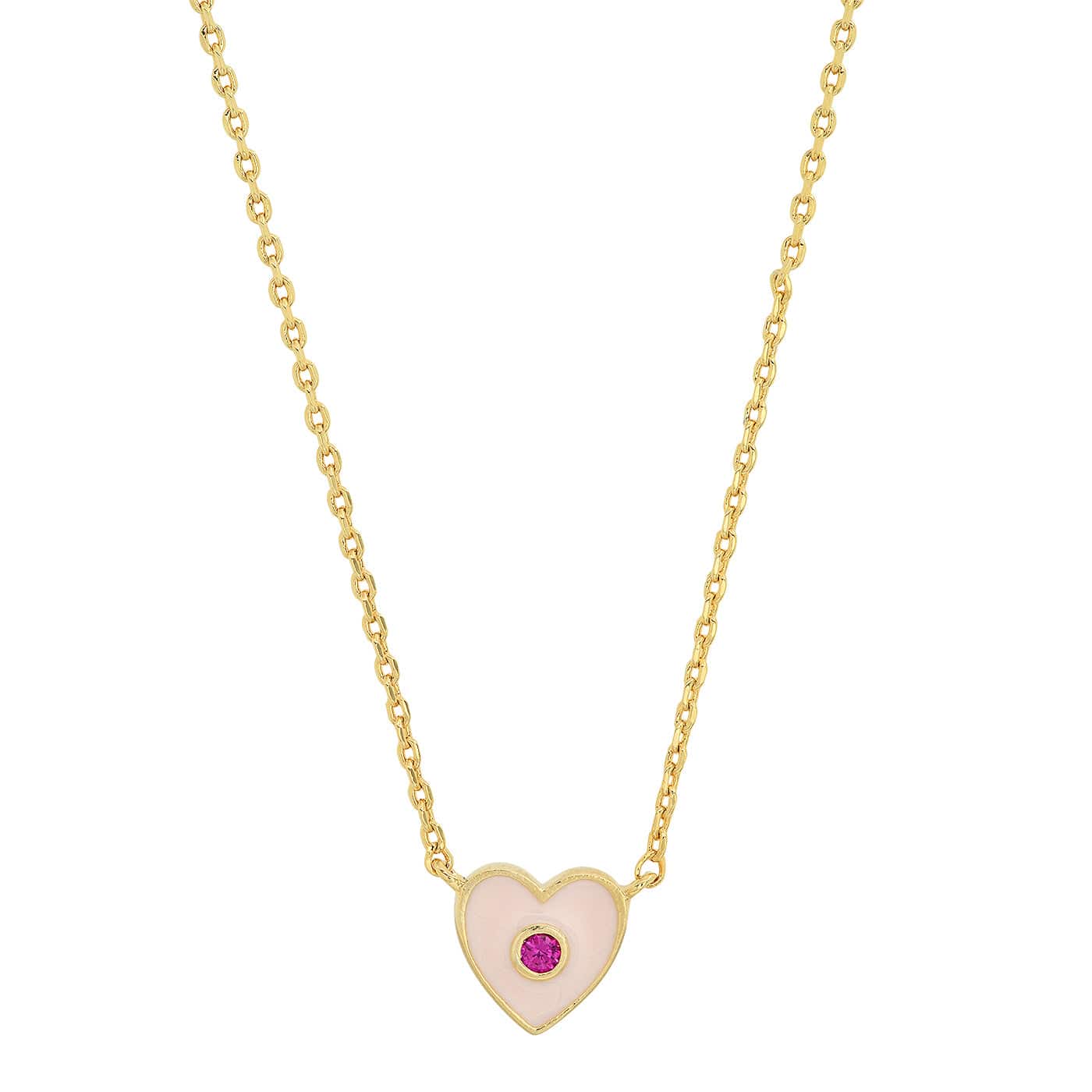 Tai TN-2820 Enamel Heart Necklace