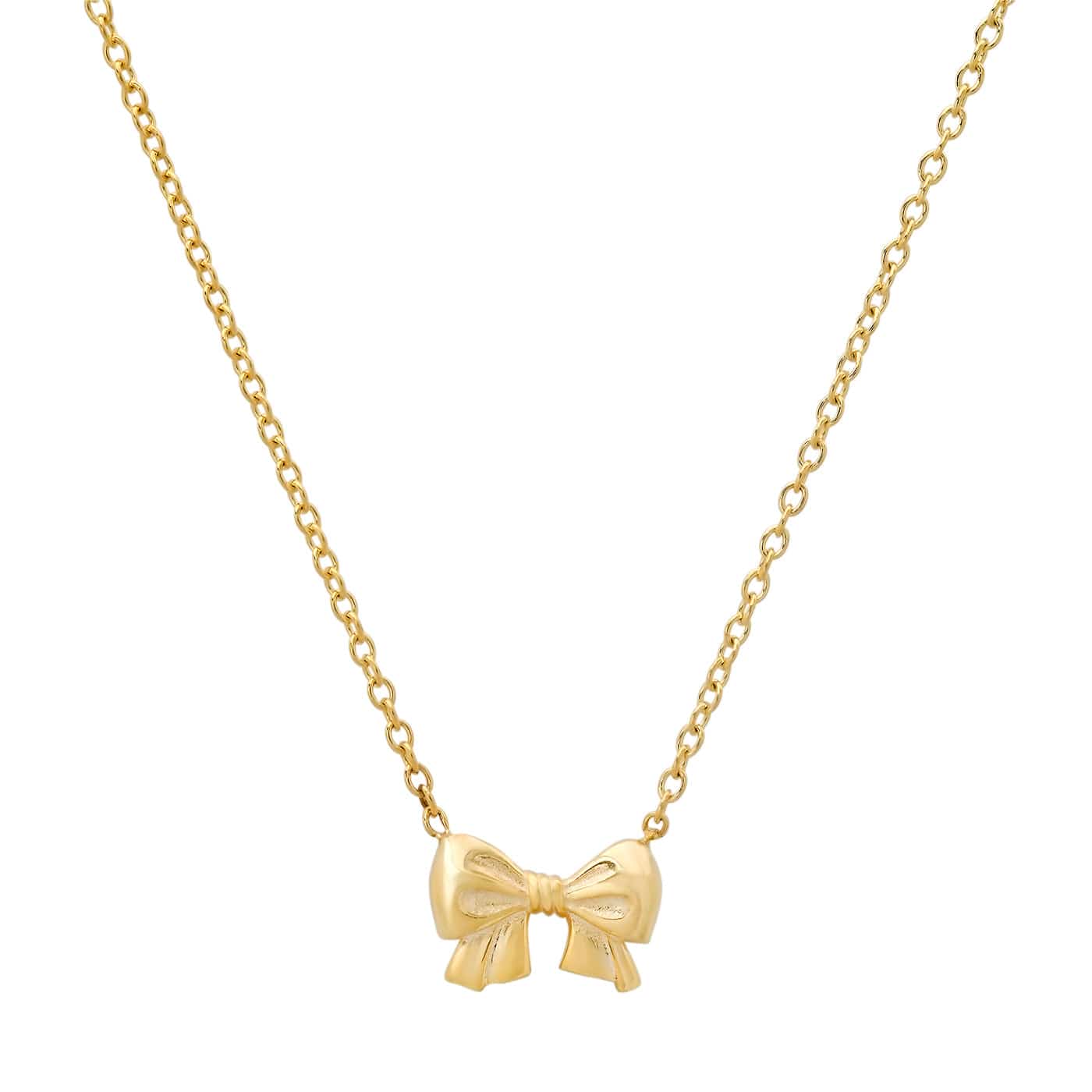 Tai 925 SGN-07 Plain Bow Necklace