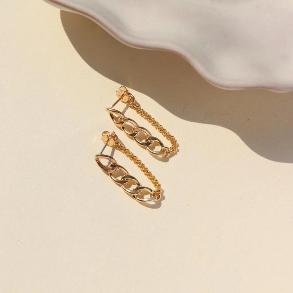 TKN Alex Chain Stud Earrings