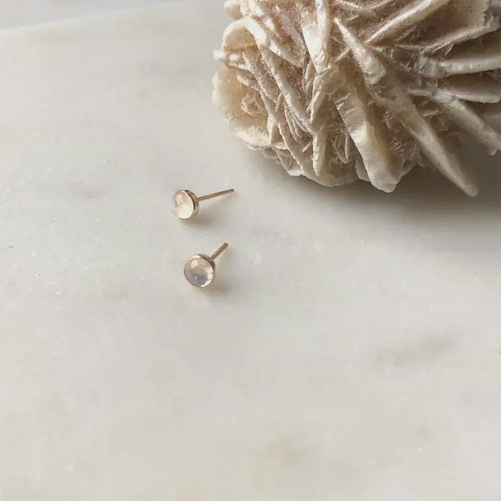 TKN Moonstone Gemstone Studs