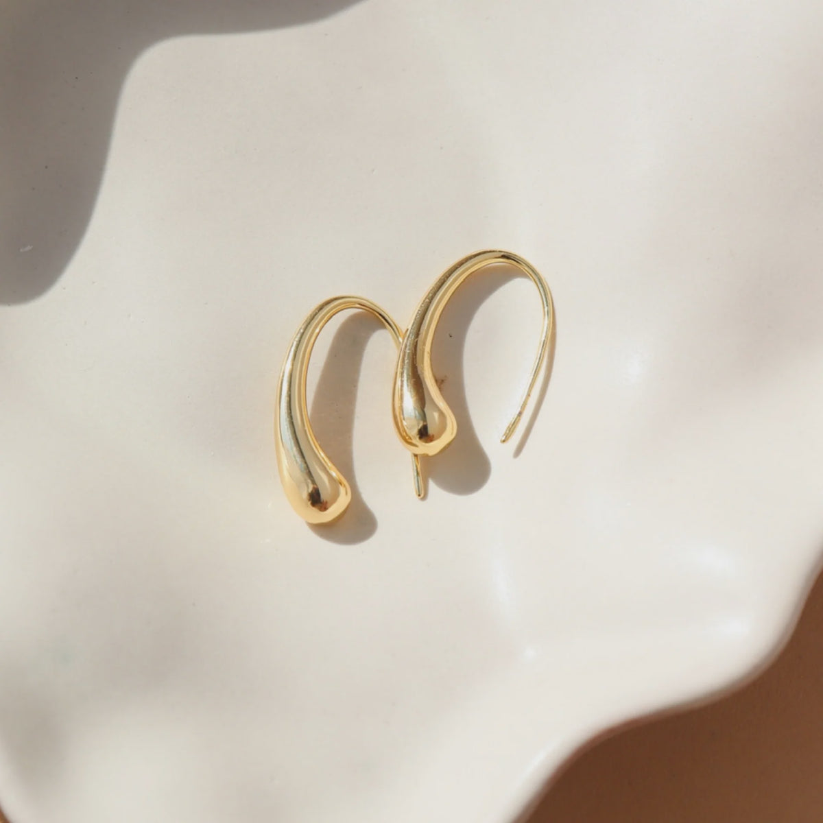 TKN Golden Drop Earrings