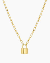 Load image into Gallery viewer, GOR Kara Padlock Charm Necklace
