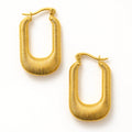 EV Tapered Geometric Hoop Earrings
