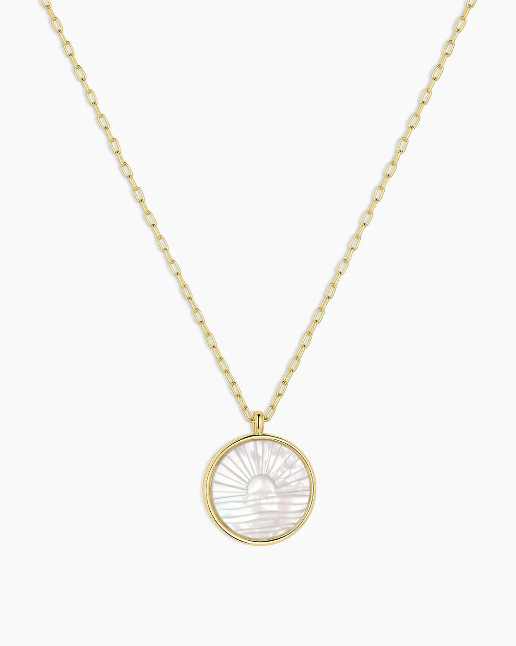GOR Sunset Etched Necklace