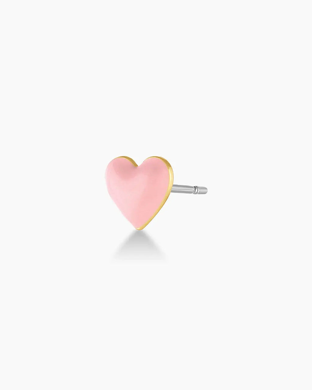 GOR Blush Heart Charm Stud