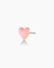 Load image into Gallery viewer, GOR Blush Heart Charm Stud
