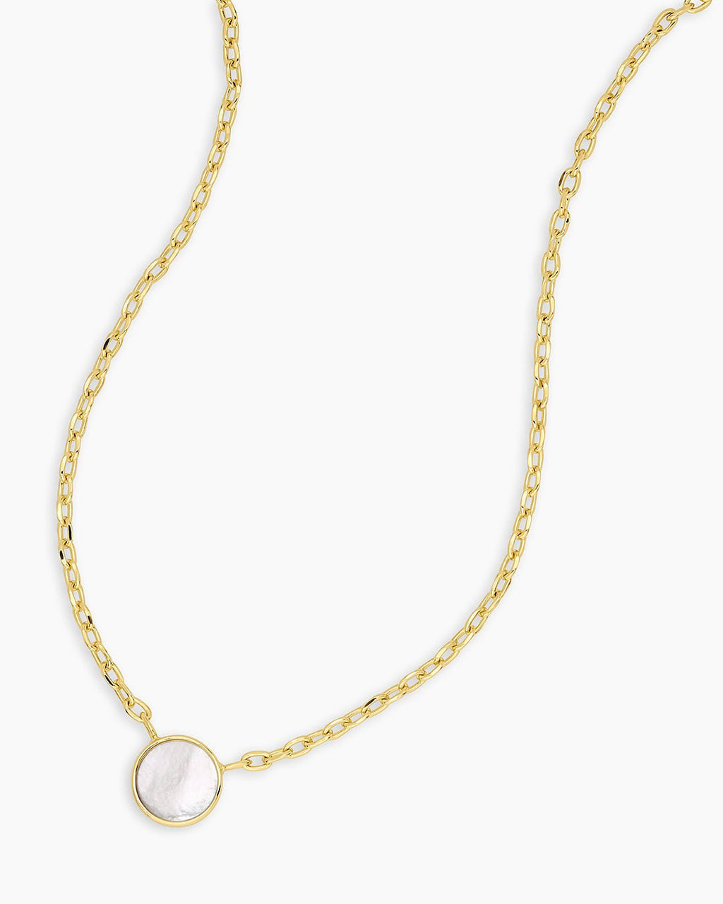 GOR Rose Marble Coin Necklace