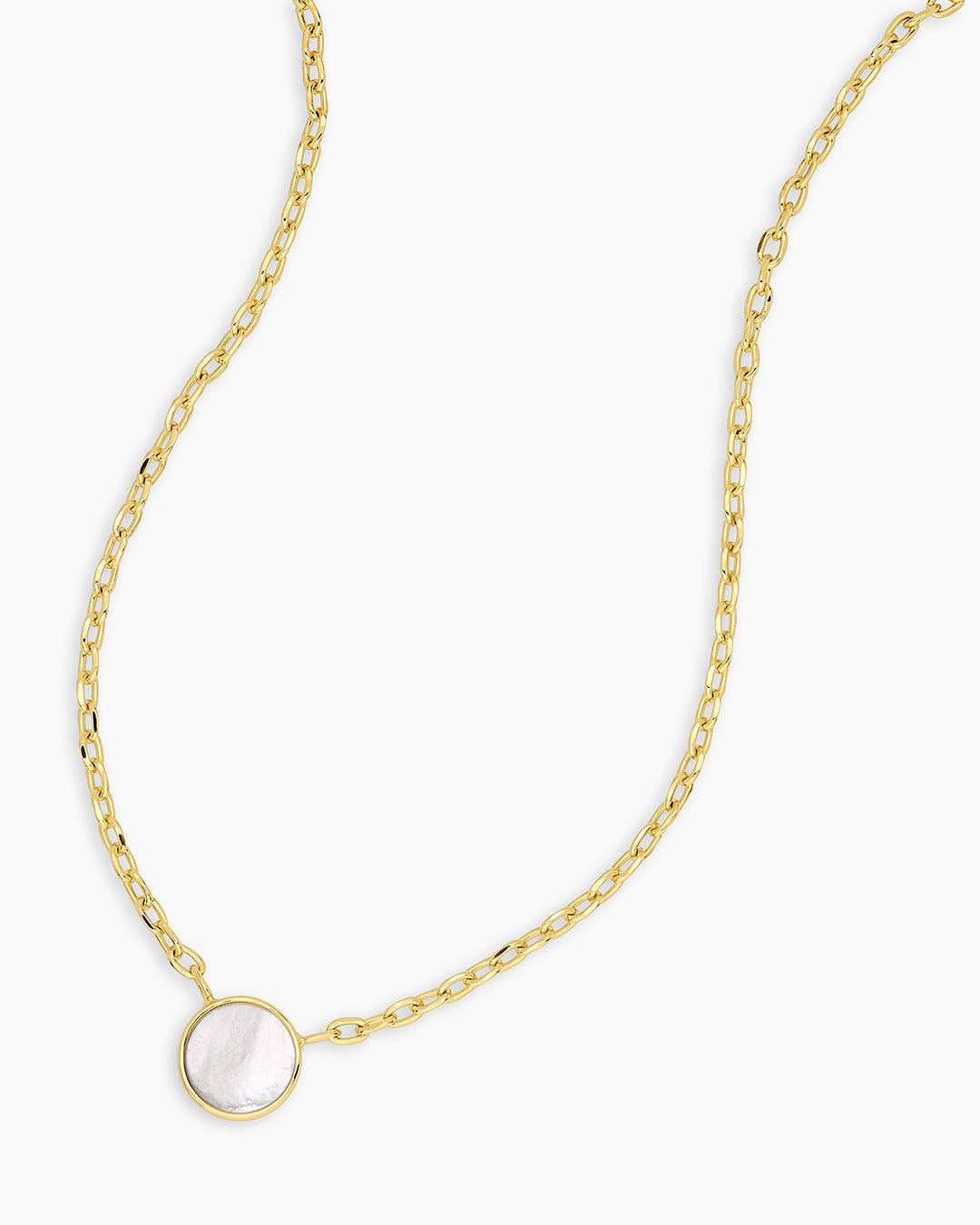 GOR Rose Marble Coin Necklace