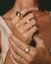 Load image into Gallery viewer, LAJ Pearl Pave Amalfi Ring

