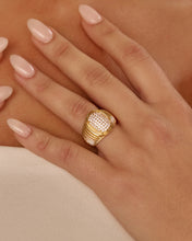Load image into Gallery viewer, LAJ Pave Oval Bezel Ring
