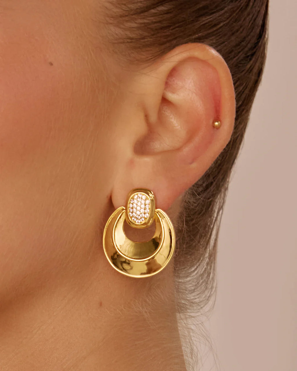 LAJ Pave Doorknocker Studs