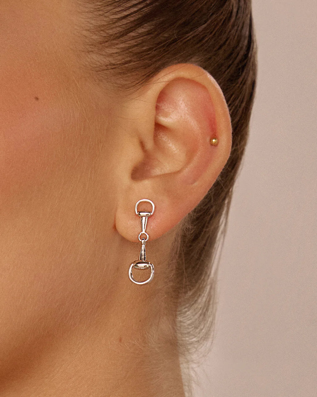 LAJ Horsebit Stud Earrings