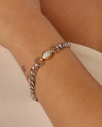 LAJ Pave Oval Link Bracelet