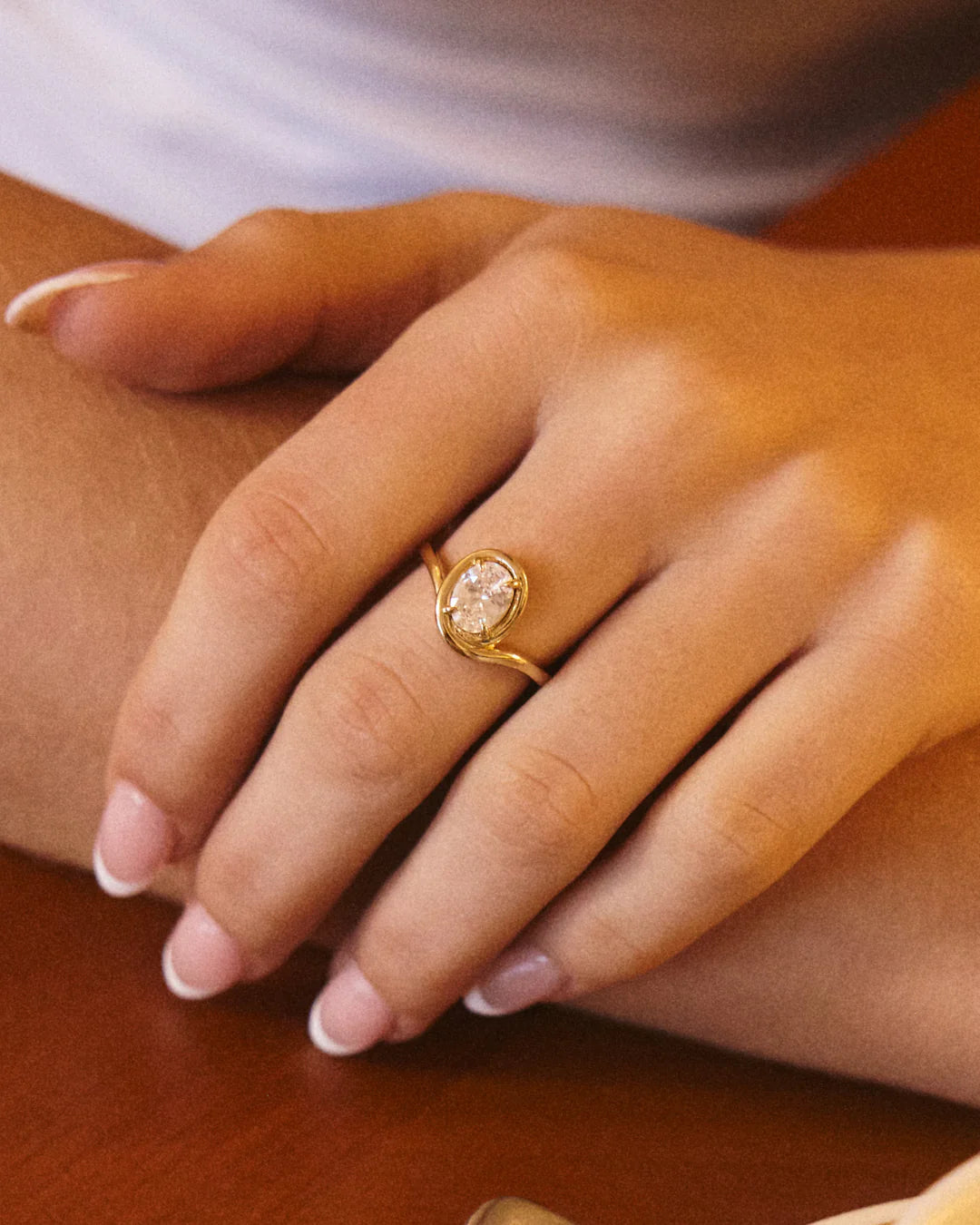 LAJ Bianco Nero Statement Ring