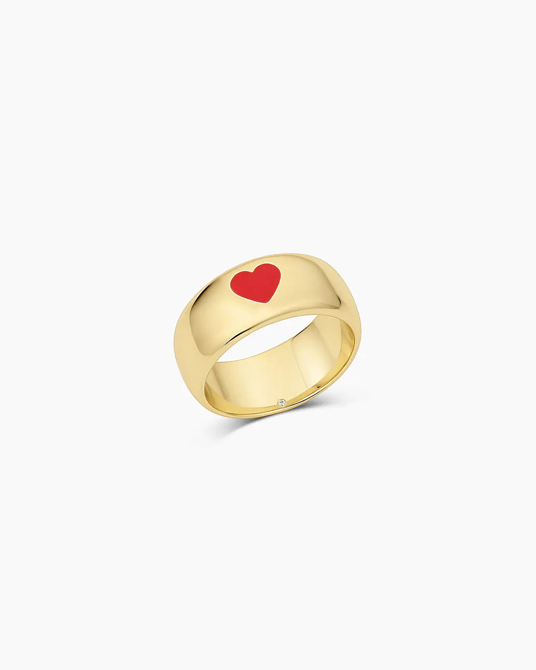 GOR Amour Helium Heart Statement Ring