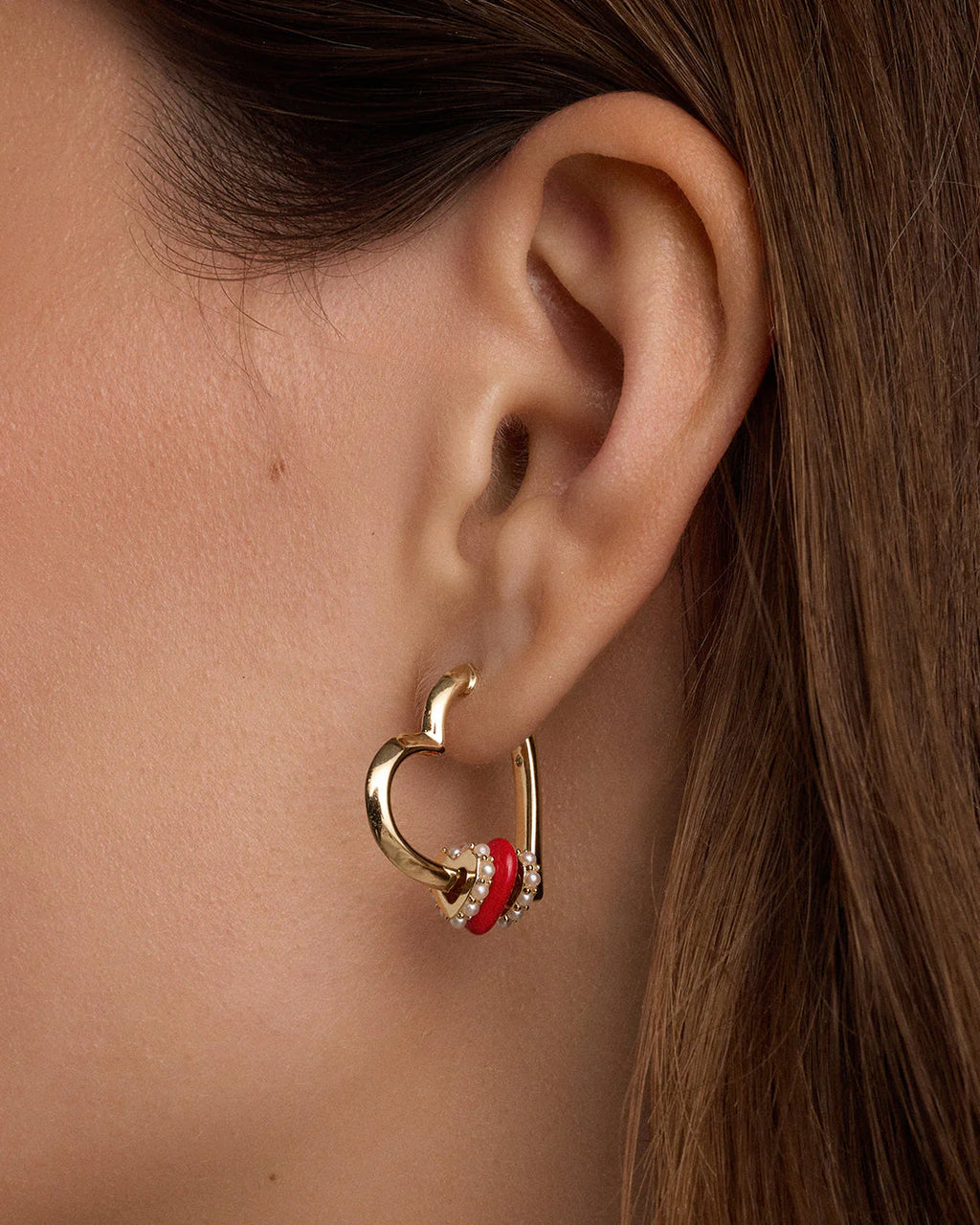 GOR Love Pearl Hoops