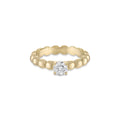 14k Vermeil The Coogee Beaded Solitaire Ring