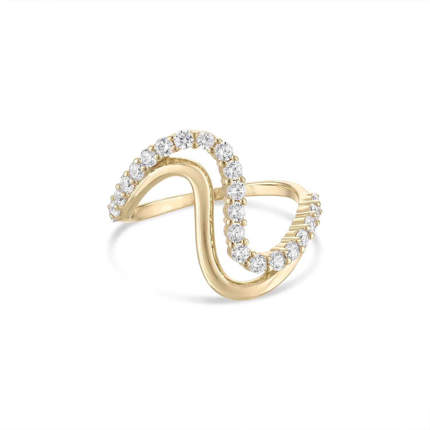 14k Vermeil The Marea Double Wave Ring