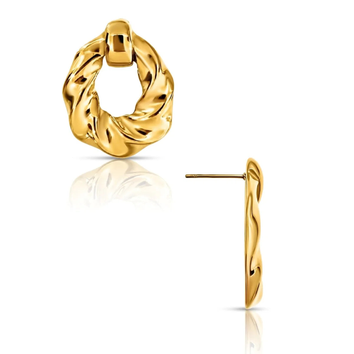 EV Colter Twist Knocker Earrings