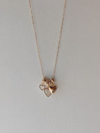White Heart Charm Necklace