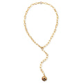 EV Niccola Lariat Coin Necklace