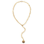 EV Niccola Lariat Coin Necklace