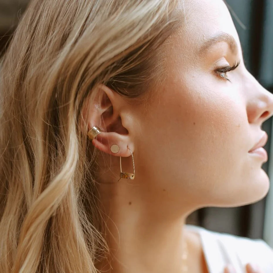 TKN Circle Stud Earrings