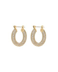 LAJ Pave Baby Amalfi Hoops