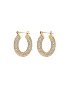 LAJ Pave Baby Amalfi Hoops