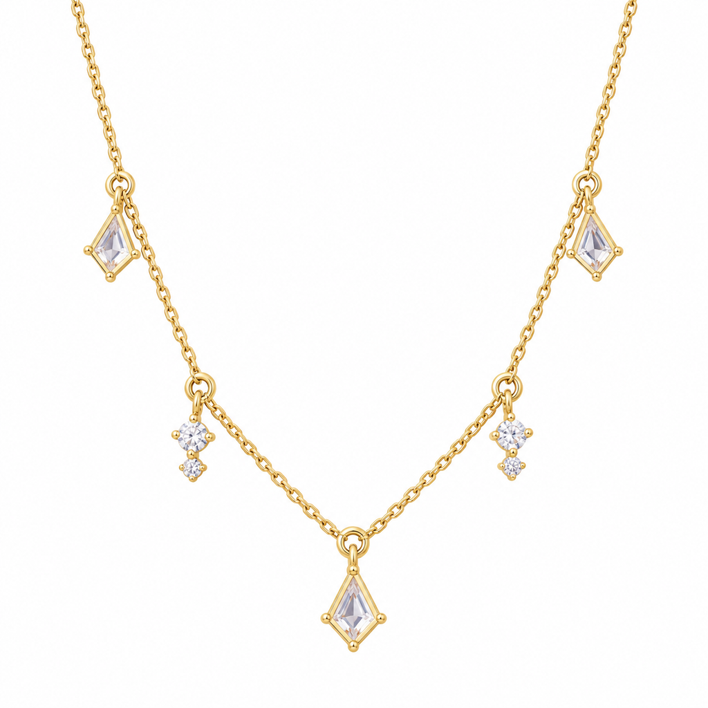 Dangle CZ Necklace