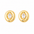CZ Oval Shape Studs