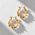 EV Nicoletta Pearl Hoop Earring