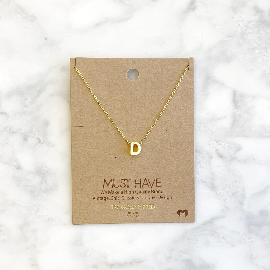 MH Initial Necklace