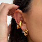 EV Colette Pear Huggie Hoop Earrings