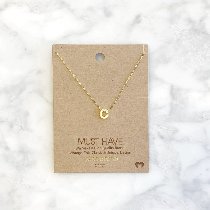 MH Initial Necklace