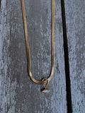 TOA Evil Eye Opal Herringbone Necklace