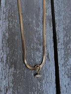 TOA Evil Eye Opal Herringbone Necklace